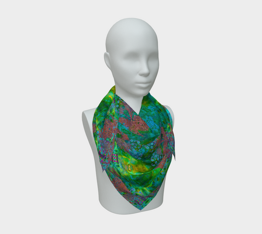 Silk Art Scarf (Vitta Serica Artis)(WindSong Flower) RJSTH@Fabric#11 RJSTHS2026 RJS