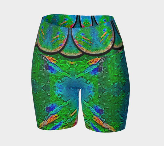 Glitter Yoga Shorts (Muliebris/Virilis)(Opal Skies Cantus Primus) RJSTHs2024 RJS