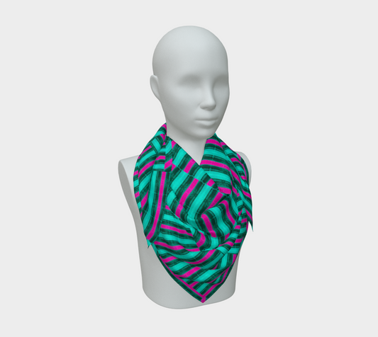 Silk Art Scarf (Vitta Serica Artis)(Rind Link Pink Logo) RJSTH@Fabric#8 RJSTHW2026 RJS