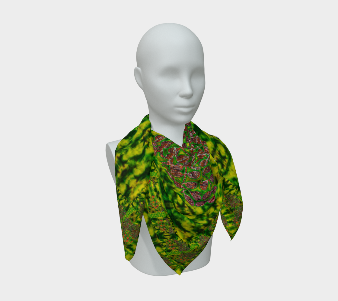 Silk Art Scarf (Vitta Serica Artis)(WindSong Flower) RJSTH@Fabric#3 RJSTHS2026 RJS