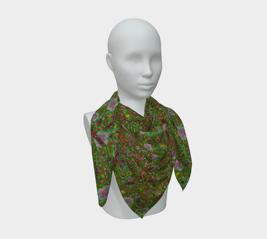 Silk Art Scarf (Vitta Serica Artis)(WindSong Flower) RJSTH@Fabric#5 RJSTHS2026 RJS