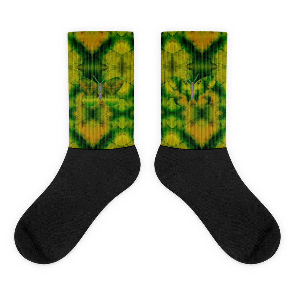 Socks (Unisex)(Butterfly Glade Denizen) RJSTH@Fabric#5 RJSTHW2021 RJS