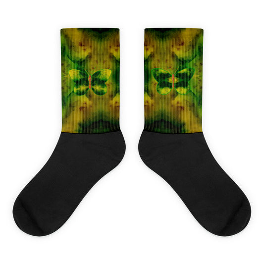 Socks (Unisex)(Butterfly Glade Denizen) RJSTH@Fabric#3 RJSTHs2023 RJS