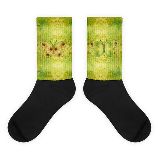 Socks (Unisex)(Butterfly Glade Denizen) RJSTH@Fabric#2 RJSTHs2023 RJS