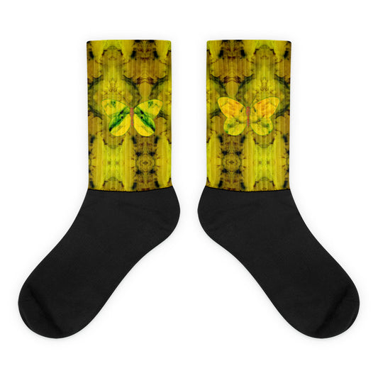 Socks (Unisex)(Butterfly Glade Denizen) RJSTH@Fabric#1 RJSTHs2023 RJS