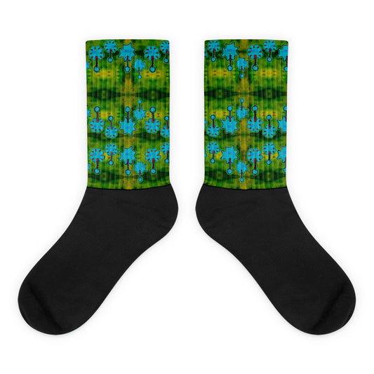 Socks (Unisex)(Grail Night Flower) RJSTH@Fabric#10 RJSTHW2021 RJS