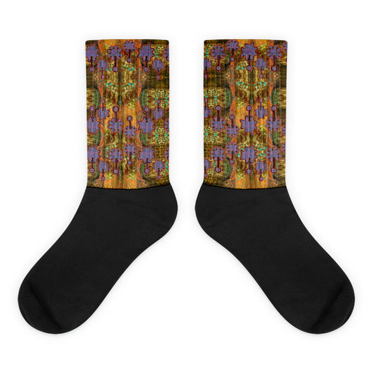 Socks (Unisex)(Grail Night Flower) RJSTH@Fabric#6 RJSTHW2021 RJS