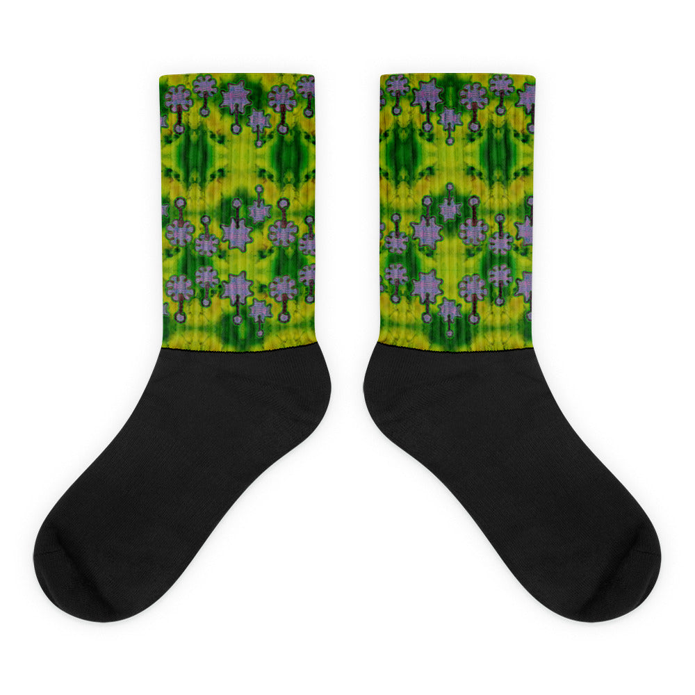 Socks (Unisex)(Grail Night Flower) RJSTH@Fabric#5 RJSTHW2021 RJS