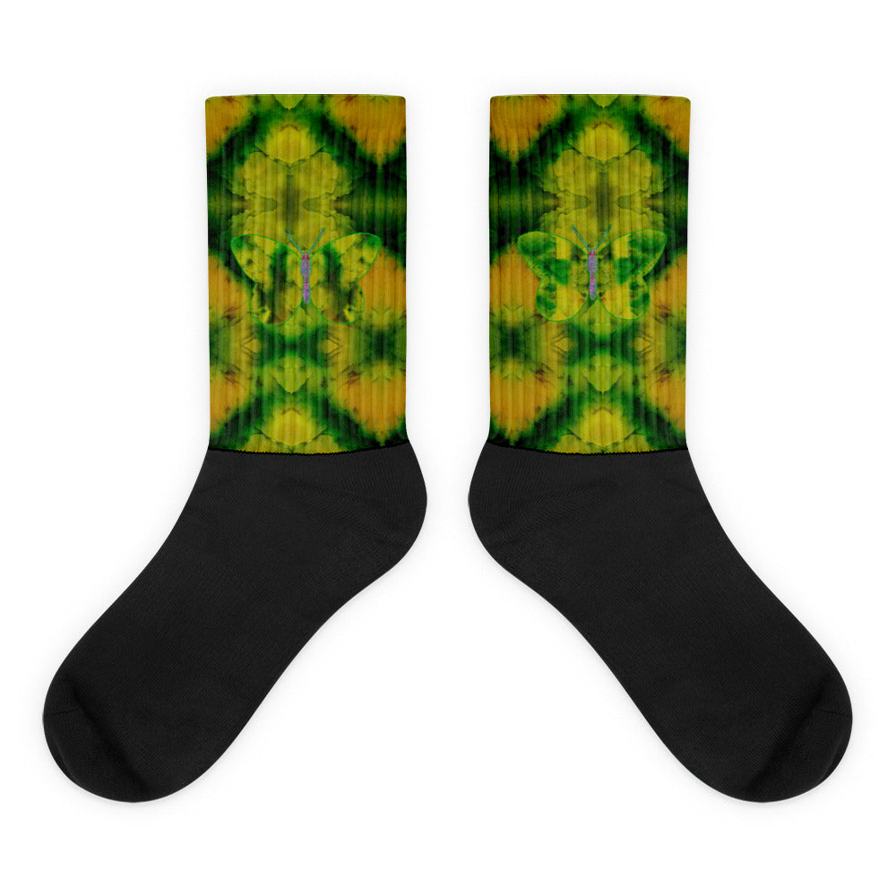 Socks (Unisex)(Butterfly Glade Denizen) RJSTH@Fabric#5 RJSTHW2021 RJS
