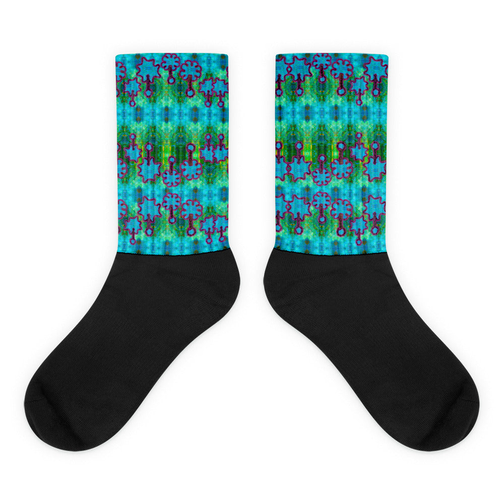 Socks (Unisex)(Grail Night Flower) RJSTH@Fabric#11 RJSTHW2021 RJS