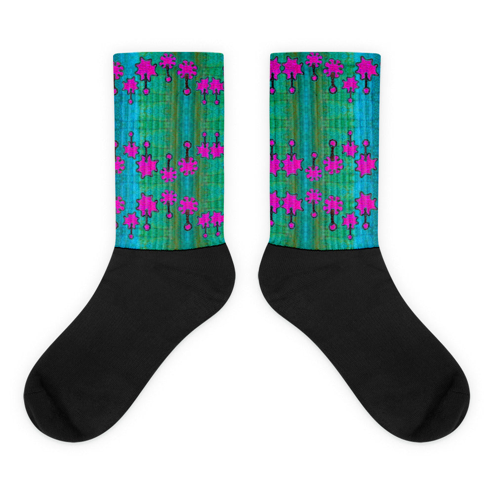 Chaussettes (Unisexe)(Graal Night Flower) RJSTH@Fabric#8 RJSTHW2021 RJS