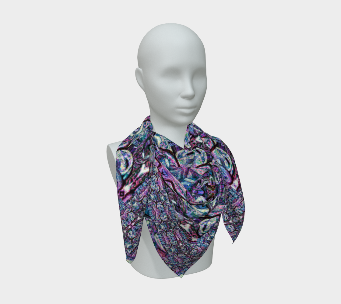 Silk Art Scarf (Vitta Serica Artis)(Pure Candy Purple Logo@Alchemic) RJSTHW2026 RJS