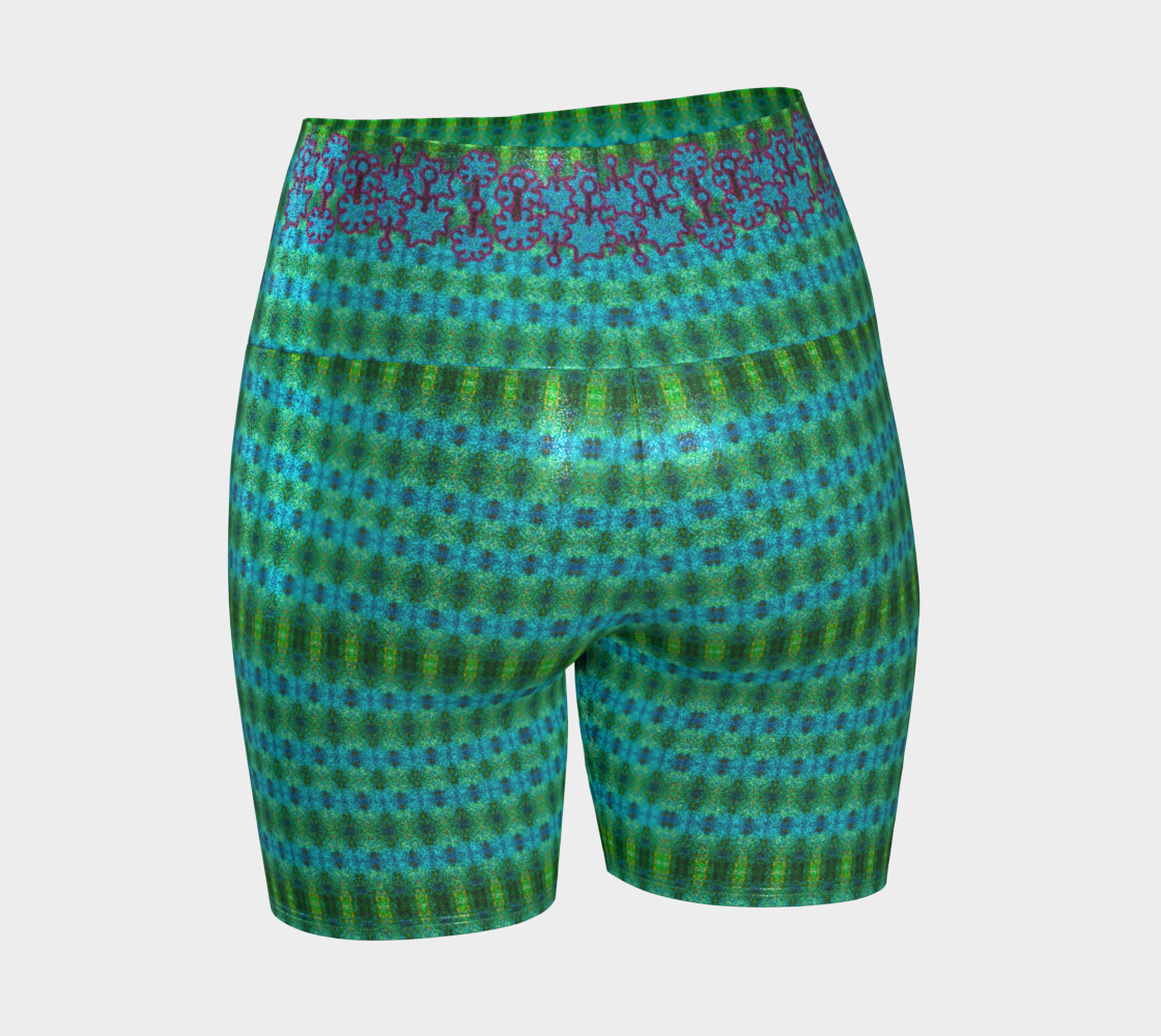 Glitter Yoga Shorts (Muliebris/Virilis)(Grail Night Flower) RJSTH@Fabric#11 RJSTHW2024 RJS