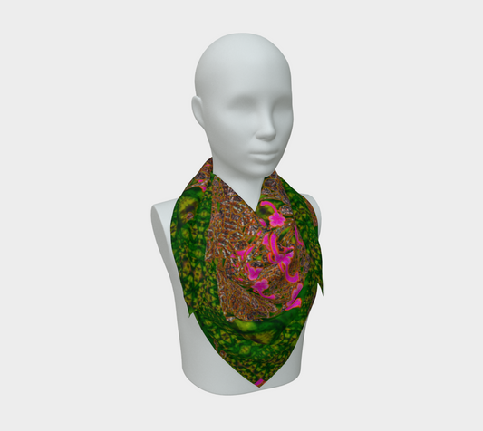 Silk Art Scarf (Vitta Serica Artis)(WindSong Flower) RJSTH@Fabric#7 RJSTHS2026 RJS