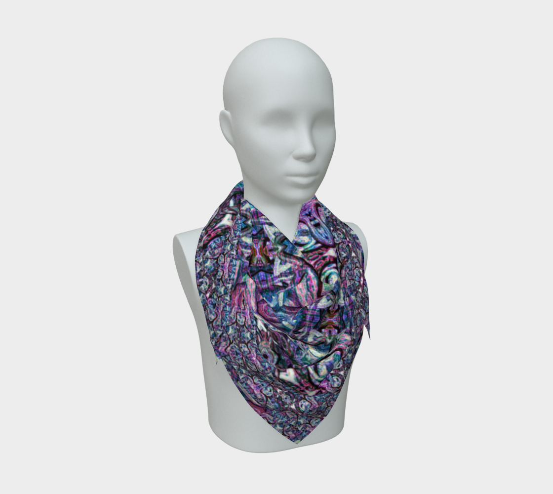 Silk Art Scarf (Vitta Serica Artis)(Pure Candy Purple Logo@Alchemic) RJSTHW2026 RJS