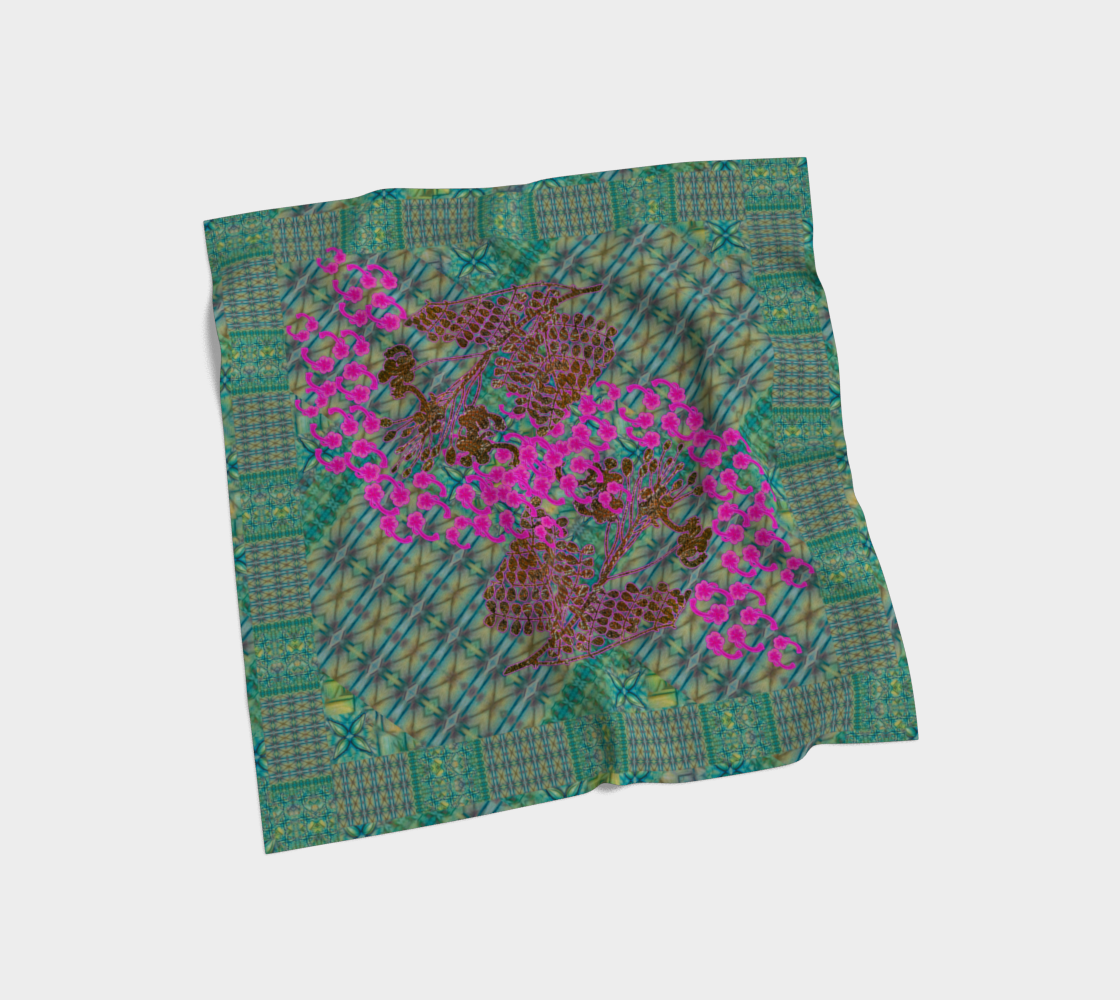 Silk Art Scarf (Vitta Serica Artis)(WindSong Flower) RJSTH@Fabric#9 RJSTHS2026 RJS