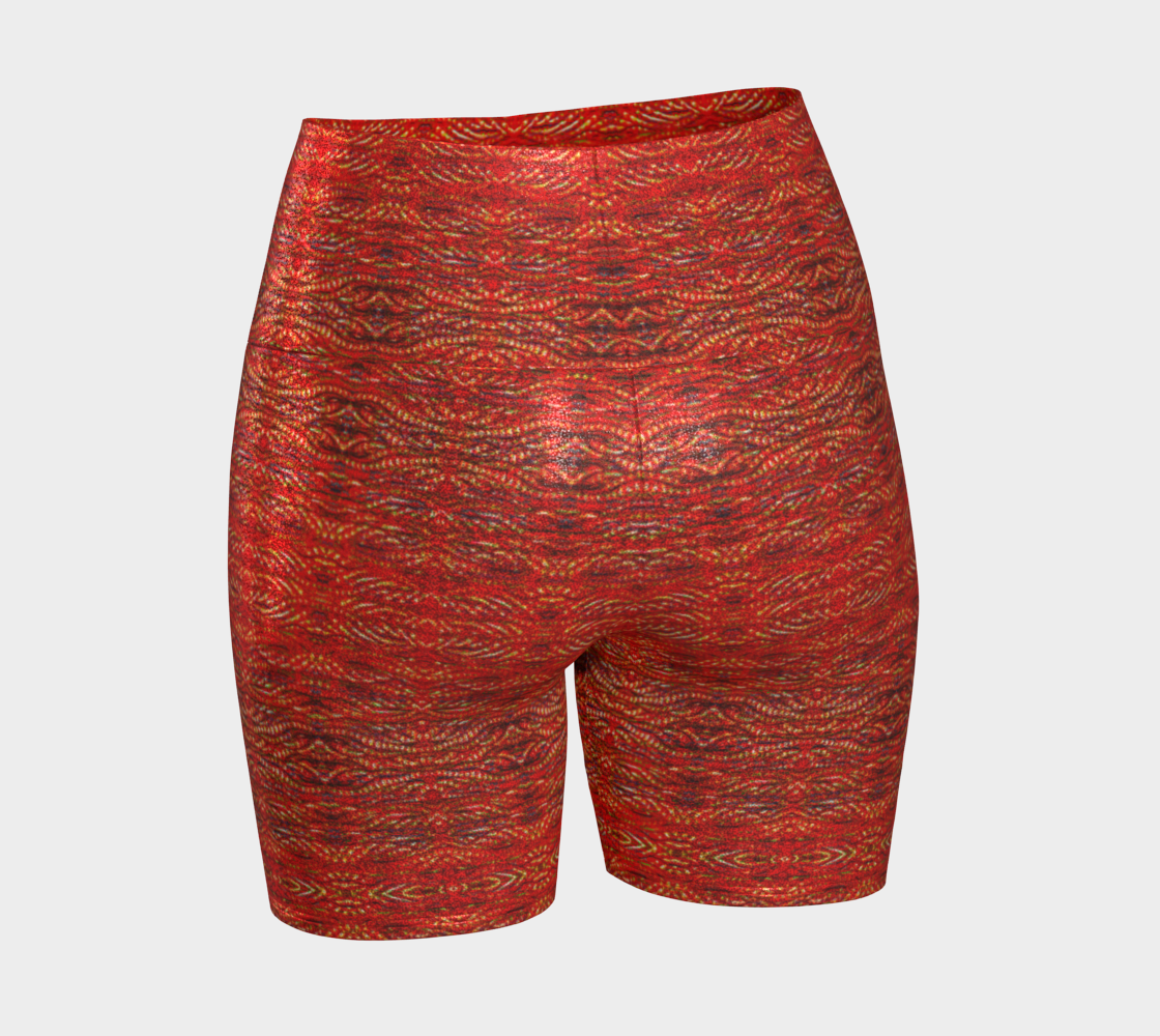 Glitter Yoga Shorts (Muliebris/Virilis)(Grail Hearth Core Orange Logo@Alchemic) RJSTHW2024 RJS