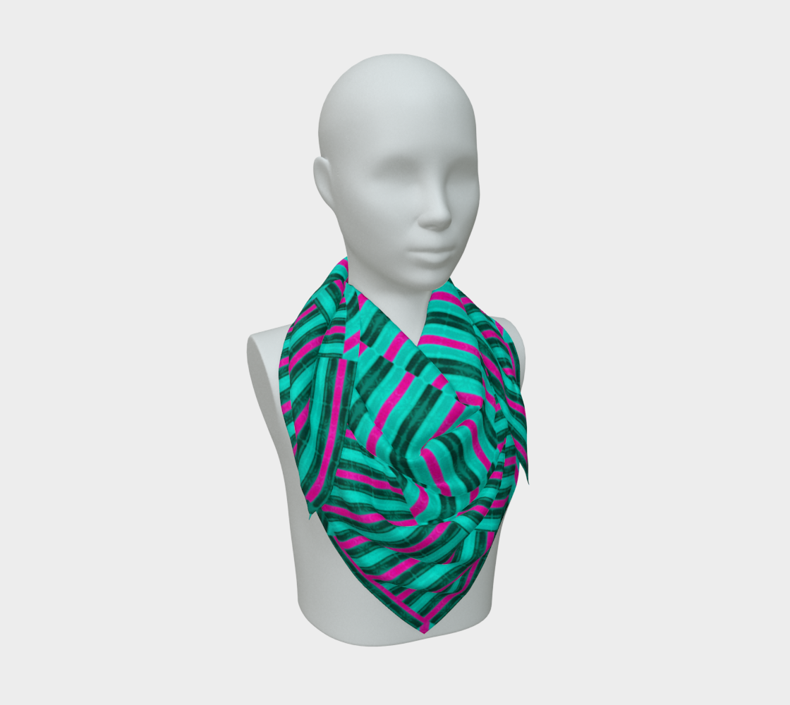 Silk Art Scarf (Vitta Serica Artis)(Rind Links Pink Logo) RJSTH@Fabric#8 RJSTHW2026 RJS