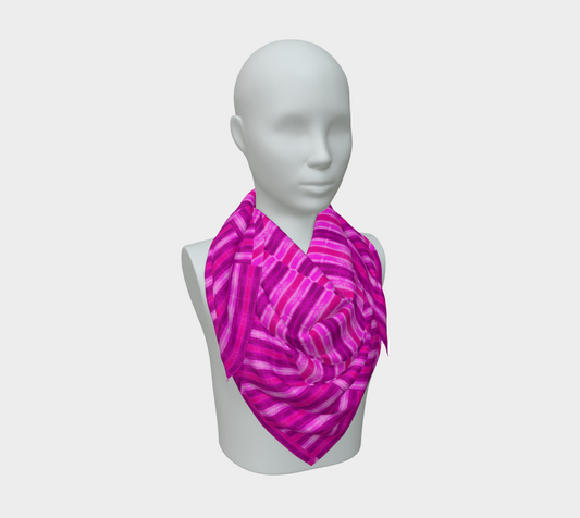 Silk Art Scarf (Vitta Serica Artis)(Rind Links Pink Logo) RJSTH@Fabric#9 RJSTHW2026 RJS