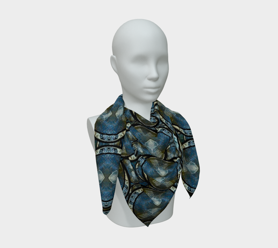 Silk Art Scarf (Vitta Serica Artis)(Opal Skies Cantus Primus "Lūminōsitās") RJSTHW2026 RJS