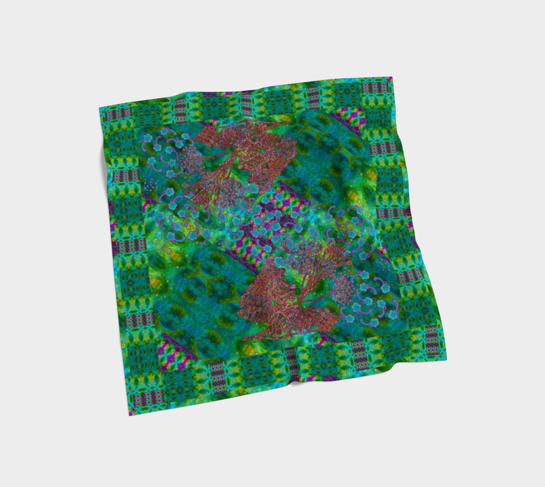 Silk Art Scarf (Vitta Serica Artis)(WindSong Flower) RJSTH@Fabric#11 RJSTHS2026 RJS