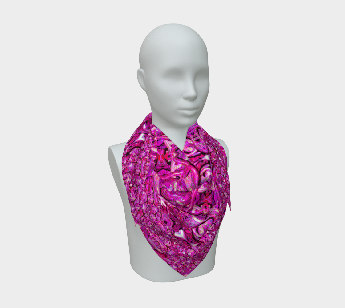 Silk Art Scarf (Vitta Serica Artis)(Pure Candy Pink Logo@Alchemic) RJSTHW2026 RJS