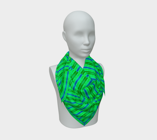 Silk Art Scarf (Vitta Serica Artis)(Rind Link Flip Blue Logo) RJSTH@Fabric#10 RJSTHW2026 RJS