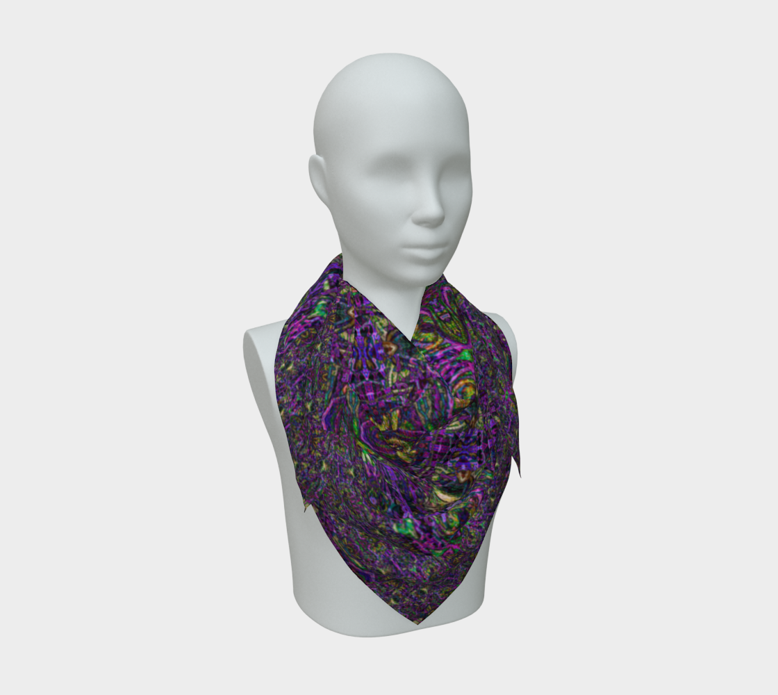 Silk Art Scarf (Vitta Serica Artis)(Pure Candy Purple Logo@Alchemic) RJSTHW2026 RJS