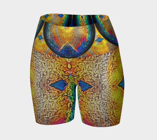 Glitter Yoga Shorts (Muliebris/Virilis)(Opal Skies Cantus Primus) RJSTHs2024 RJS