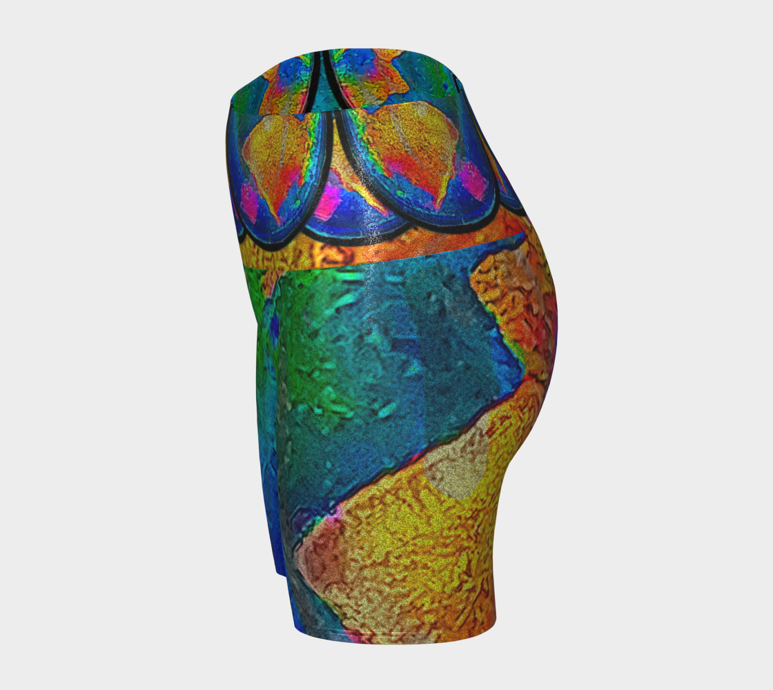 Glitter Yoga Shorts (Muliebris/Virilis)(Opal Skies Cantus Primus) RJSTHs2024 RJS