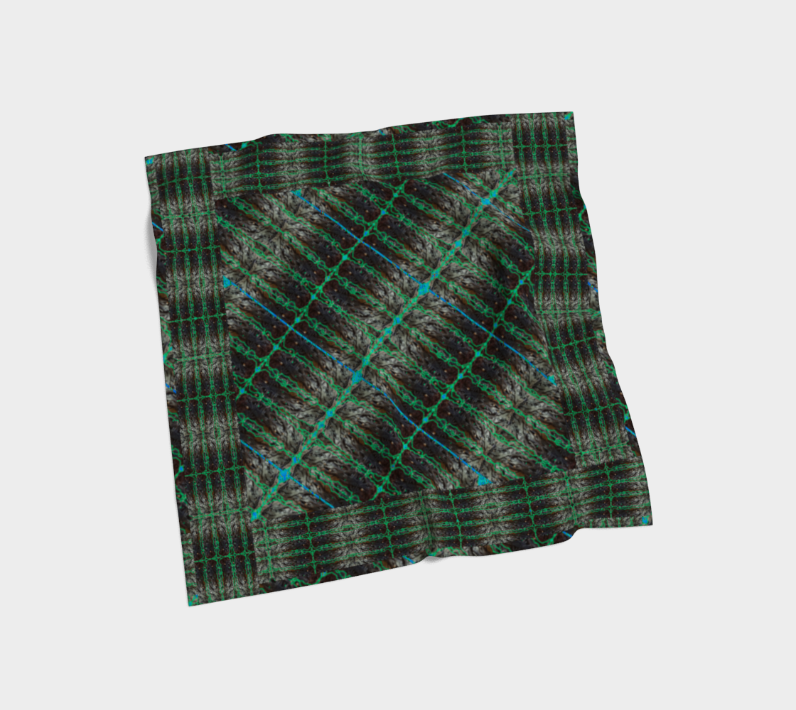 Silk Art Scarf (Vitta Serica Artis)(Rind#10 Tree Link Blue Logo) RJSTH@Fabric#10 RJSTHW2026 RJS