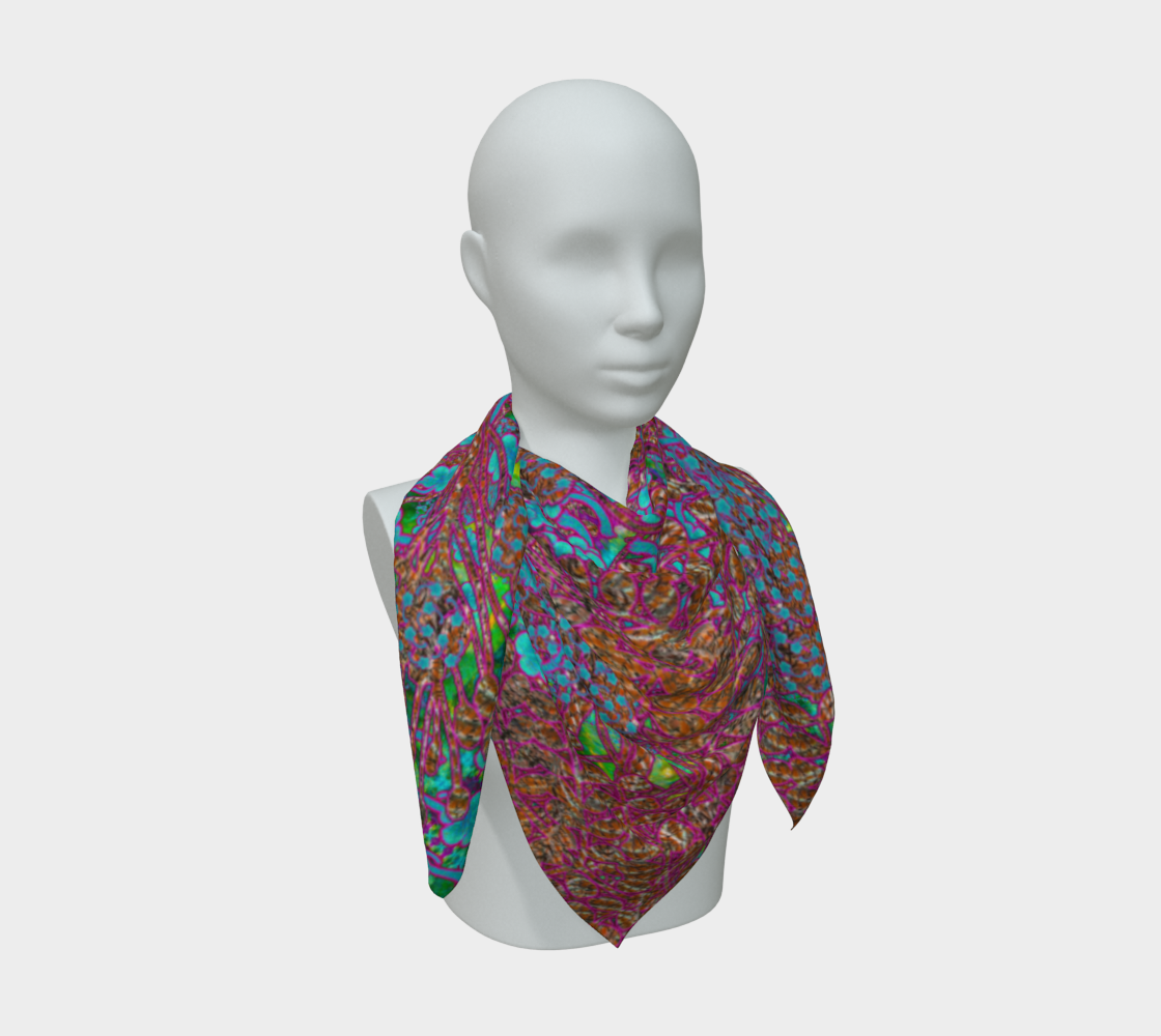 Silk Art Scarf (Vitta Serica Artis)(WindSong Flower) RJSTH@Fabric#11 RJSTHS2026 RJS