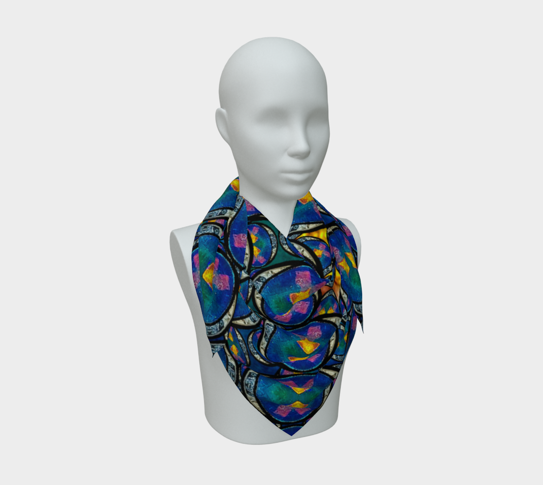 Silk Art Scarf (Vitta Serica Artis)(Opal Skies Cantus Primus) RJSTHW2026 RJS
