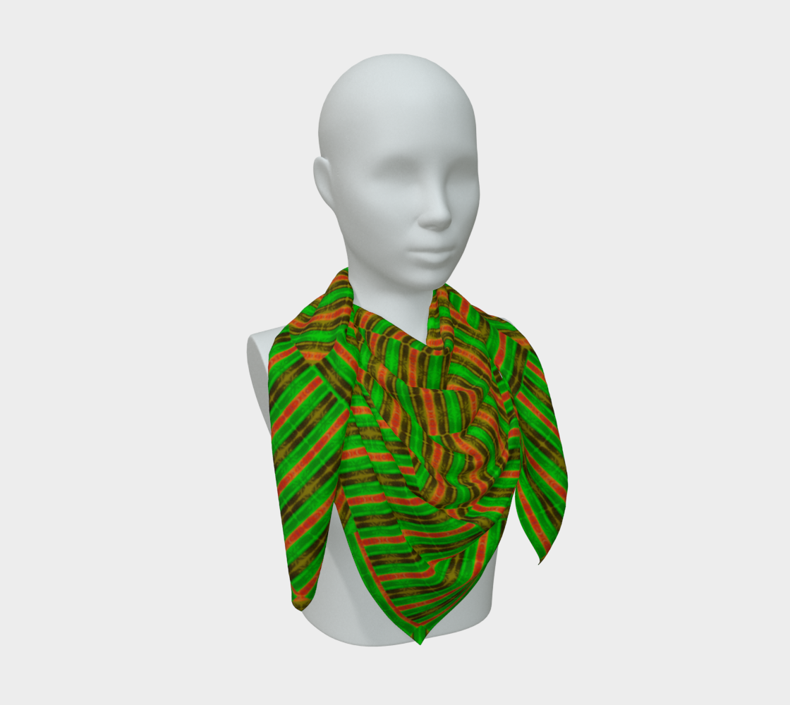 Silk Art Scarf (Vitta Serica Artis)(Rind Links Orange Logo) RJSTH@Fabric#1 RJSTHW2026 RJS