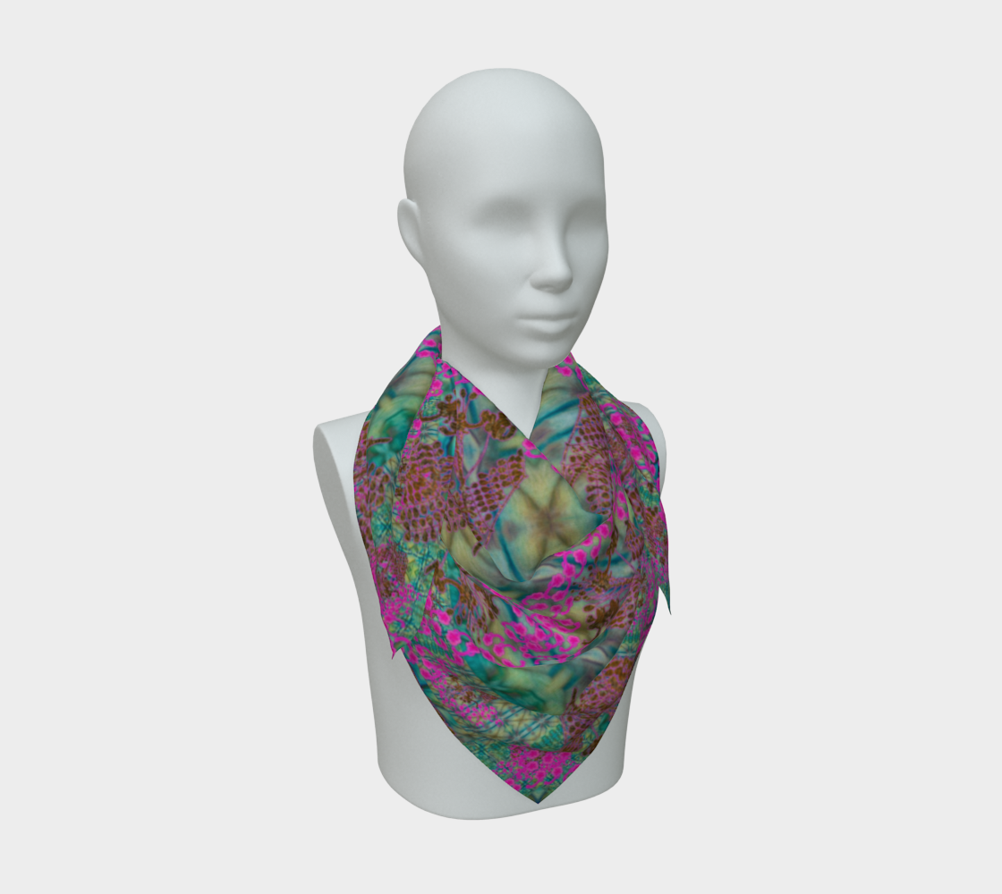 Silk Art Scarf (Vitta Serica Artis)(WindSong Flower) RJSTH@Fabric#9 RJSTHS2026 RJS