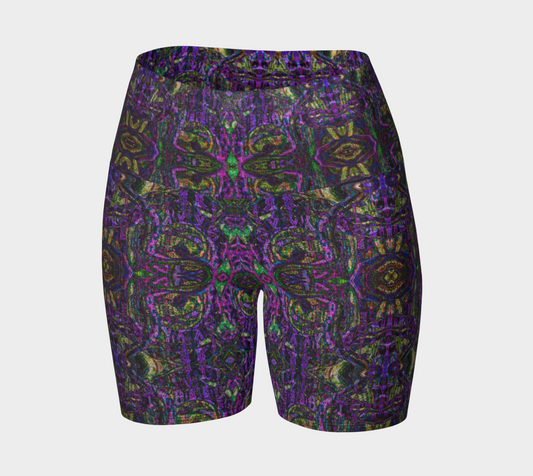 Glitter Yoga Shorts (Muliebris/Virilis)(Pure Candy GNHV8.2.1 Purple Logo@Alchemic) RJSTHs2024 RJS