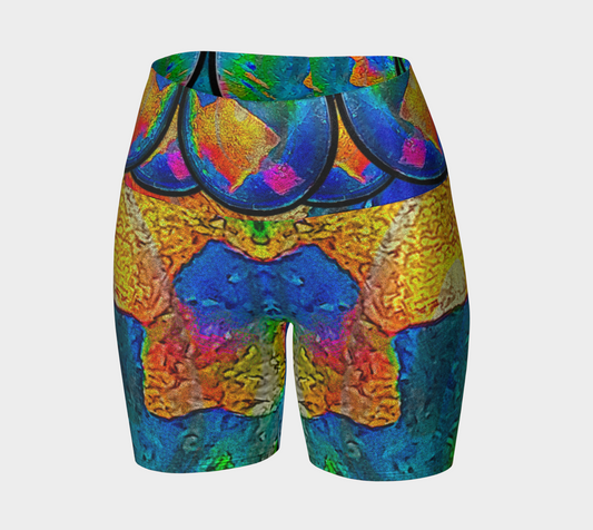 Glitter Yoga Shorts (Muliebris/Virilis)(Opal Skies Cantus Primus) RJSTHs2024 RJS