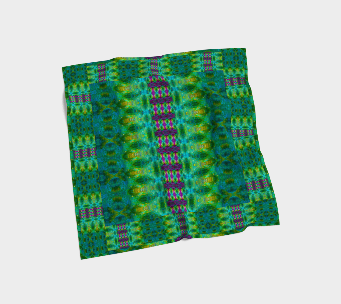 Silk Art Scarf (Vitta Serica Artis)(WindSong Flower Planck) RJSTH@Fabric#11 RJSTHS2026 RJS
