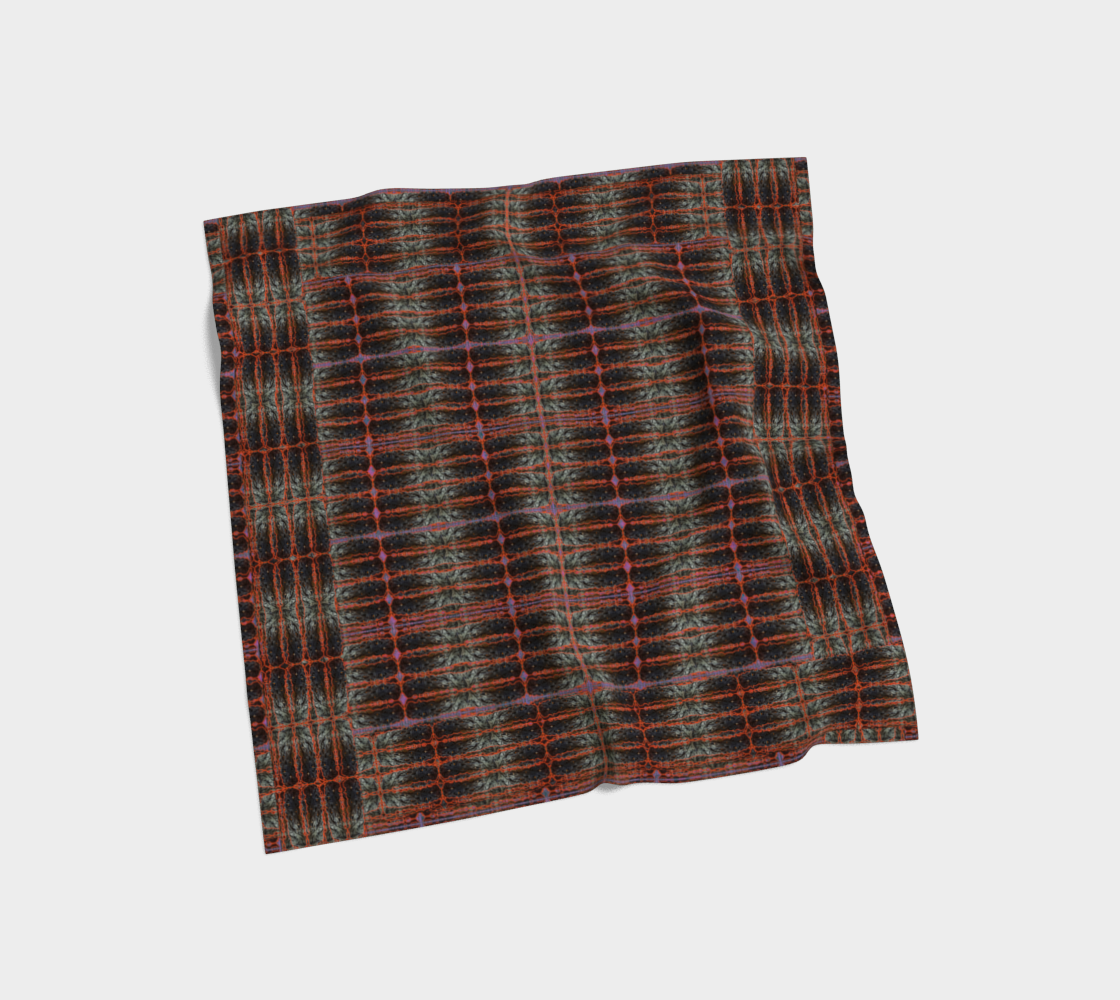 Silk Art Scarf (Vitta Serica Artis)(Rind#6 Tree Link Purple Logo) RJSTH@Fabric#6 RJSTHW2026 RJS