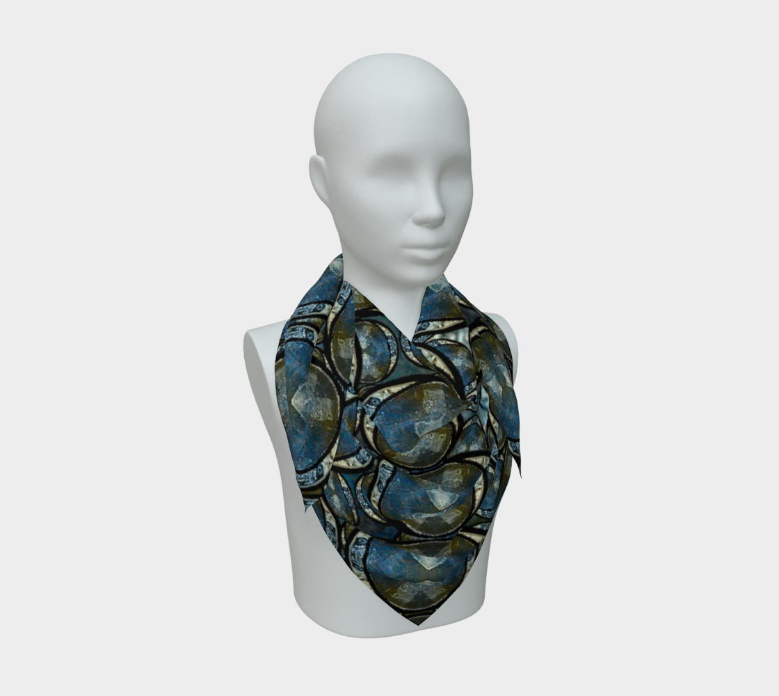 Silk Art Scarf (Vitta Serica Artis)(Opal Skies Cantus Primus "Lūminōsitās") RJSTHW2026 RJS