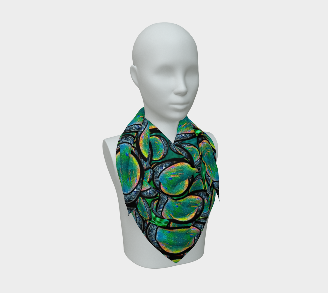 Silk Art Scarf (Vitta Serica Artis)(Opal Skies Cantus Primus) RJSTHW2026 RJS