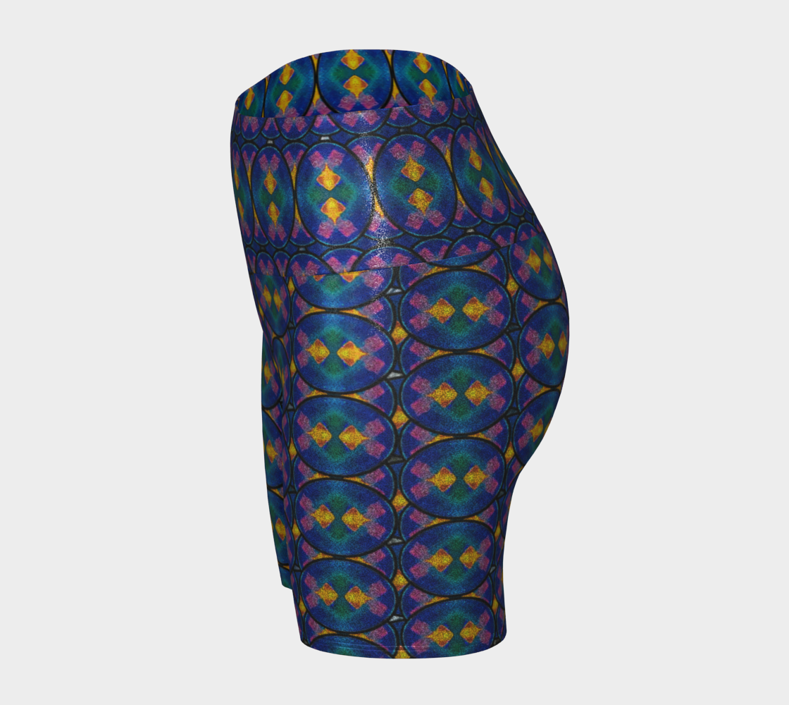 Glitter Yoga Shorts (Muliebris/Virilis)(Opal Skies Cantus Primus) RJSTHs2024 RJS