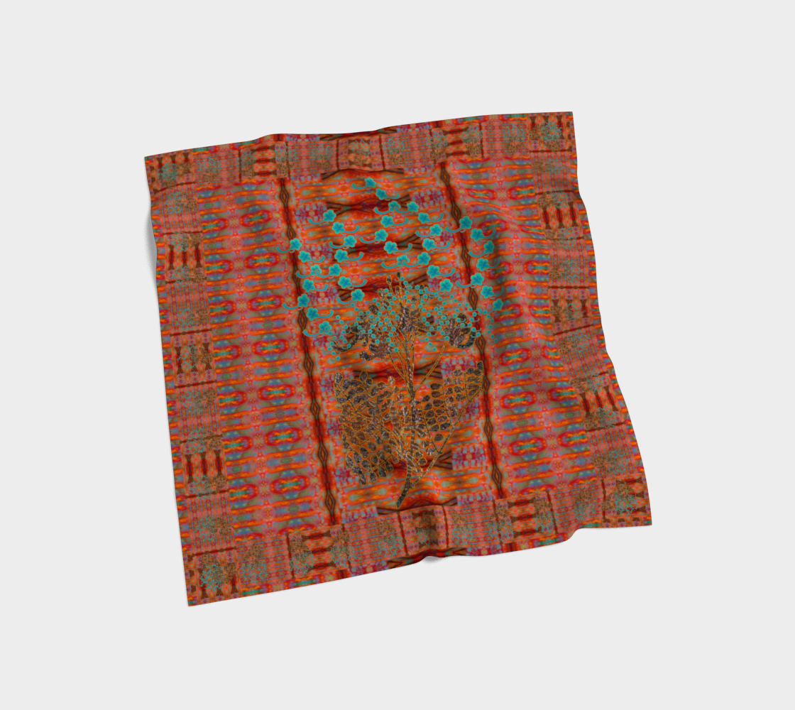 Silk Art Scarf (Vitta Serica Artis)(WindSong Flower) RJSTH@Fabric#12 RJSTHS2026 RJS