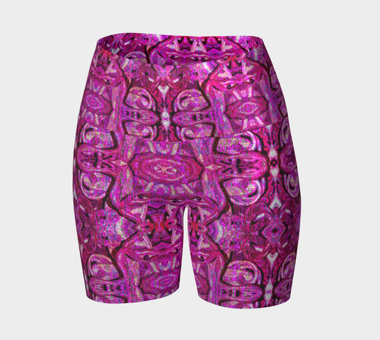 Glitter Yoga Shorts (Muliebris/Virilis)(Pure Candy GNHV8.2.1 Pink Logo@Alchemic) RJSTHs2024 RJS