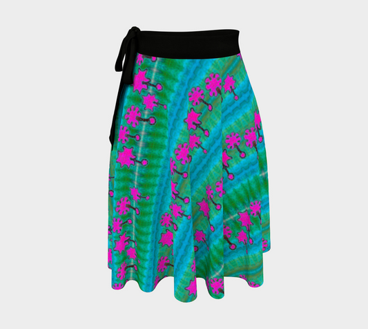 Wrap Skirt (Her/They)(Grail Night Flower Pink Logo) RJSTH@Fabric#8 RJSTHW2024 RJS