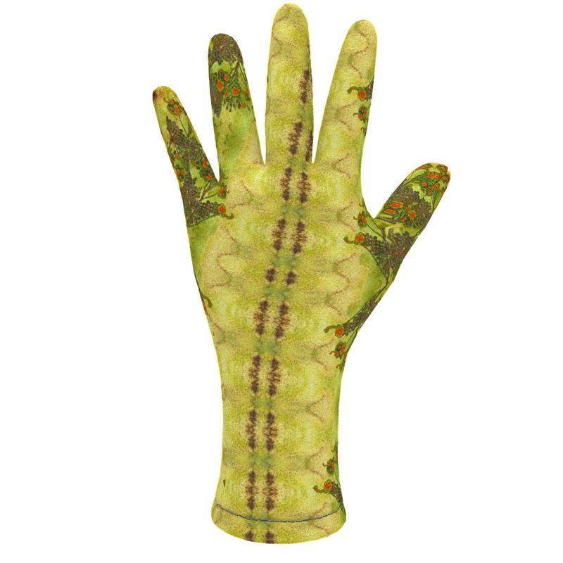 Fleece Gloves (Unisex)(WindSong Flower) RJSTH@Fabric#2 RJSTHS2021 RJS