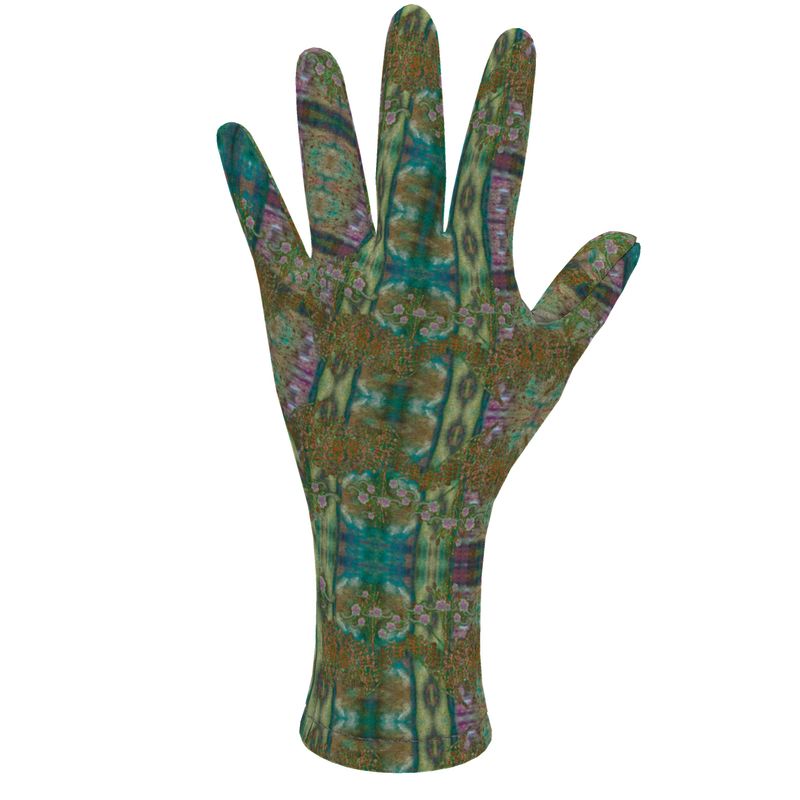 Fleece Gloves (Unisex)(WindSong Flower) RJSTH@Fabric#4 RJSTHS2021 RJS