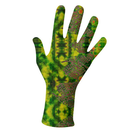 Lycra Gloves 2 Pair (Unisex)(WindSong Flower) RJSTH@Fabric#3 RJSTHS2023 RJS