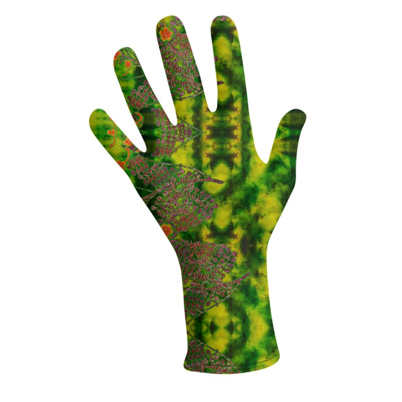 Lycra Gloves (Unisex)(WindSong Flower) RJSTH@Fabric#3 RJSTHS2023 RJS
