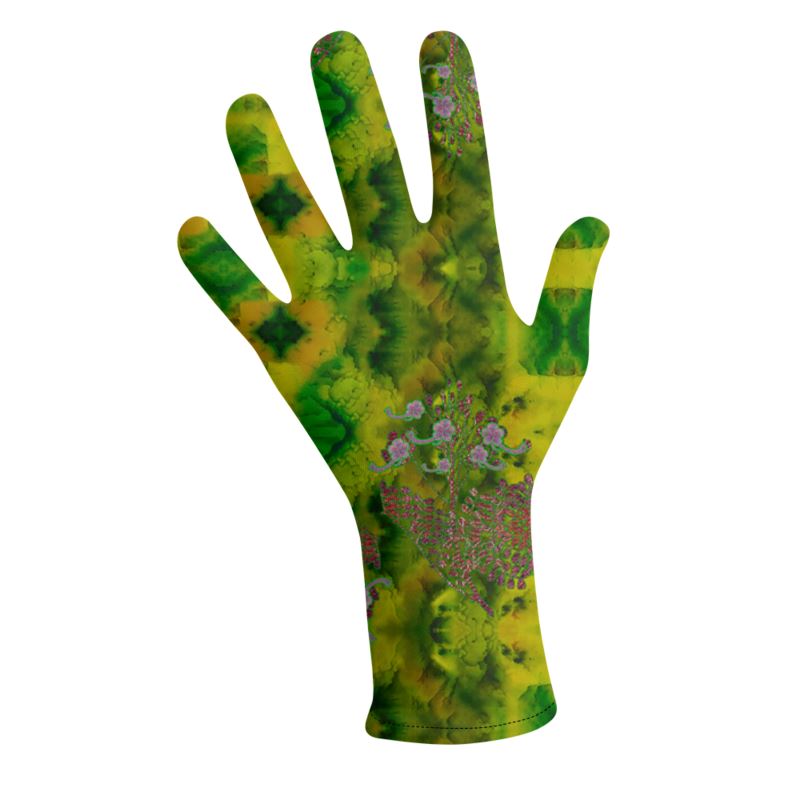 Lycra Gloves (Unisex)(WindSong Flower) RJSTH@Fabric#5 RJSTHS2023 RJS